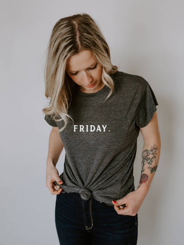 Friday Women's Charcoal T-Shirt