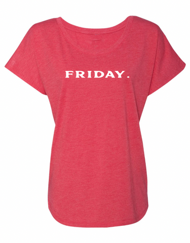 Friday Cap Sleeve Burnout Tee