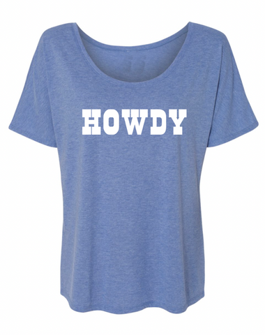 Howdy Women's Blue T-Shirt