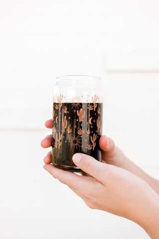 Cactus Glass Can