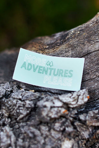 More Adventures Please Decal - Live Life Clothing Co 