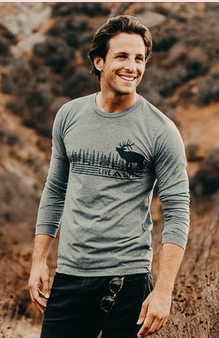 Wapiti Life Long Sleeve - Live Life Clothing Co 