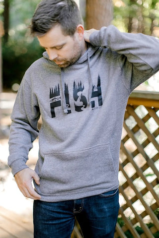 Mens Fish Graphic Hoodie